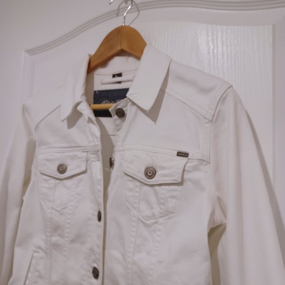 Eddie Bauer - White Jean Jacket - Picture 3 of 13
